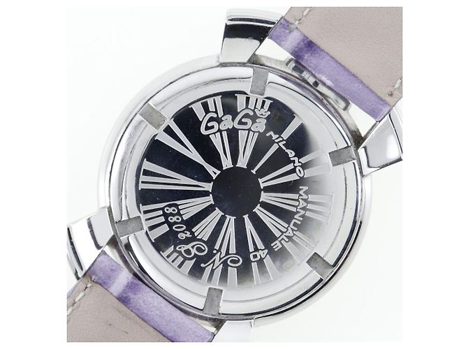 Autre Marque Gaga Milano Manuale 40 Edelstahl Uhr Silber - Ansicht 16