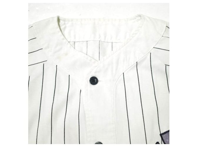 Autre Marque Camicia da baseball STARTER New York Yankees in cotone e poliestere Bianco Blu navy - vista 3