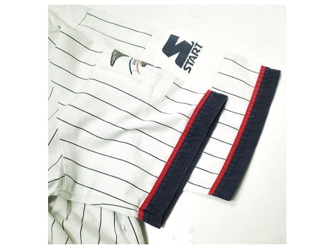 Autre Marque Camicia da baseball STARTER New York Yankees in cotone e poliestere Bianco Blu navy - vista 4