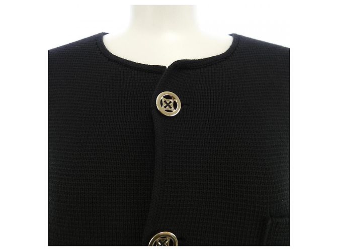 Giacca senza collo Louis Vuitton Nero - vista 5