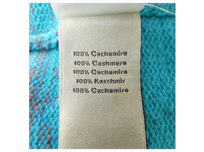 Hermès Cárdigan de cachemira Hermes Rosa Azul - vista 3