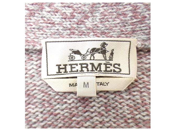 Hermès Cárdigan de cachemira Hermes Rosa Azul - vista 4