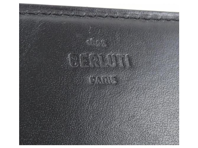 Tarjetero de piel Berluti Imbuiascrit Castaño - vista 3