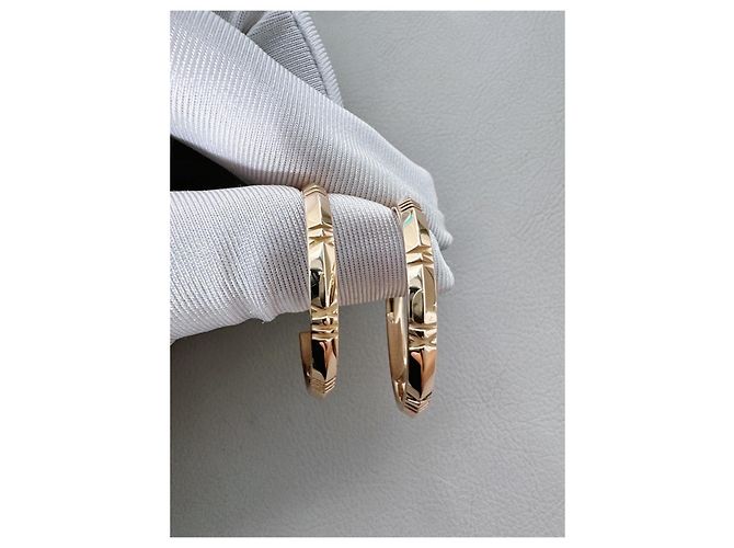 Orecchini a cerchio Tiffany & Co. Atlas X in oro rosa D'oro - vista 8