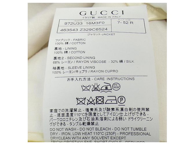 Chaqueta Gucci Blanco Roja - vista 3