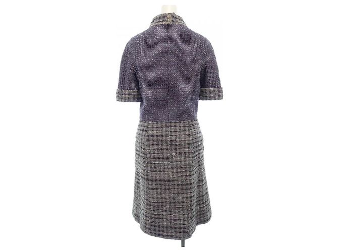 Timeless Chanel Kleid Lila Dunkelviolett - Ansicht 2