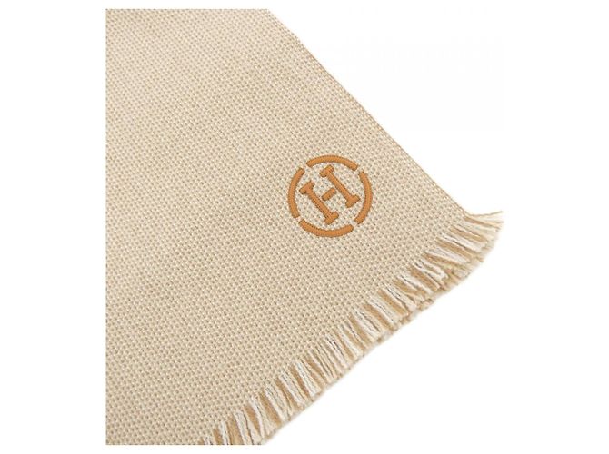 Hermès Stola in cashmere Hermes Beige - vista 2