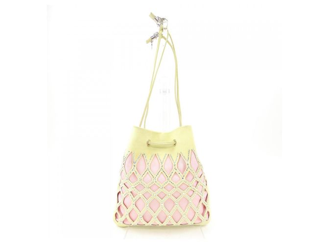 Borsa QUEENY Roger Vivier Argento Rosa Giallo - vista 3