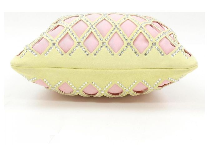 Borsa QUEENY Roger Vivier Argento Rosa Giallo - vista 4
