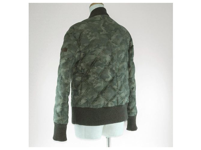 Autre Marque Blouson TATRAS acolchoado de lã e seda Verde - vista 3