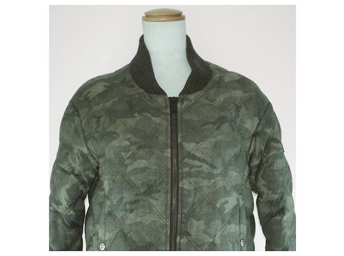 Autre Marque Blouson TATRAS acolchoado de lã e seda Verde - vista 4