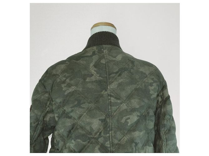 Autre Marque Blouson TATRAS acolchoado de lã e seda Verde - vista 5