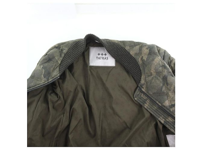Autre Marque Blouson TATRAS acolchoado de lã e seda Verde - vista 7