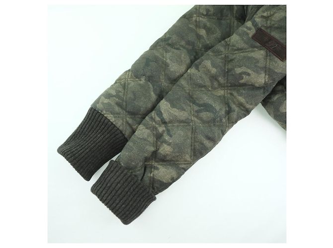 Autre Marque Blouson TATRAS acolchoado de lã e seda Verde - vista 8