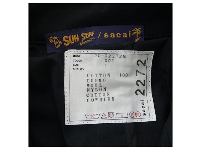 Abrigo Sacai Negro - vista 4