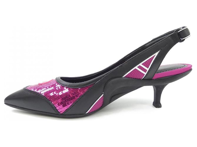 Décolleté con paillettes Louis Vuitton Nero Rosa - vista 2