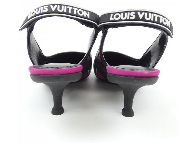 Décolleté con paillettes Louis Vuitton Nero Rosa - vista 5