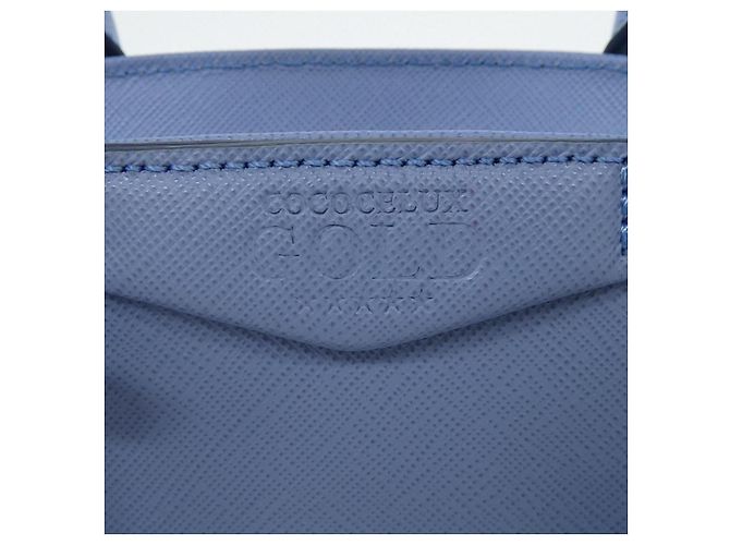 Autre Marque Borsa a mano in pelle COCOCELUX GOLD Blu - vista 5