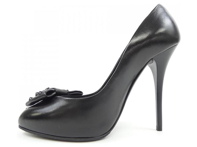 Autre Marque Leder-Pumps Giuseppe Zanotti Schwarz - Ansicht 2