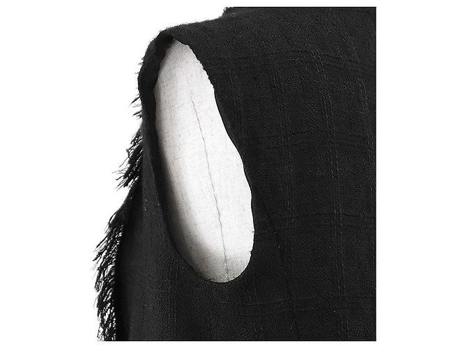 Timeless Chaleco de lana tweed Chanel P46324 Negro - vista 14