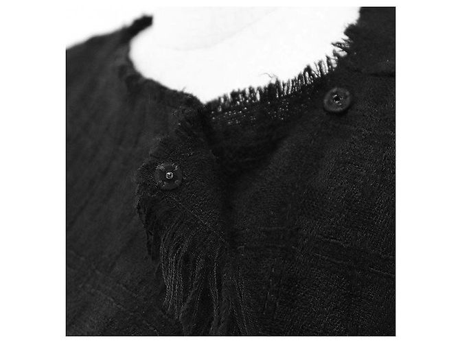 Timeless Chaleco de lana tweed Chanel P46324 Negro - vista 3