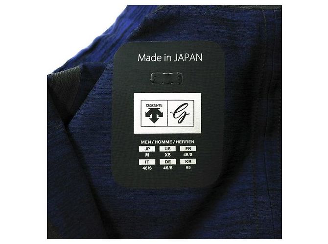 Autre Marque Jaqueta de nylon com elasticidade 4WAY e retenção de calor, coleção DESCENTE GOLF g-arc Preto Azul - vista 8