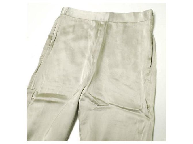 Autre Marque H BEAUTY&YOUTH SILK Easy Pants Castaño Metálico - vista 4
