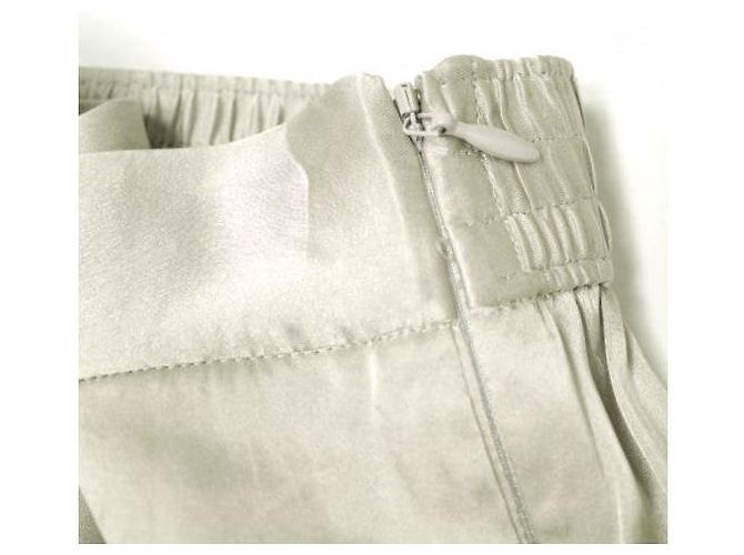 Autre Marque H BEAUTY&YOUTH SILK Easy Pants Castaño Metálico - vista 5
