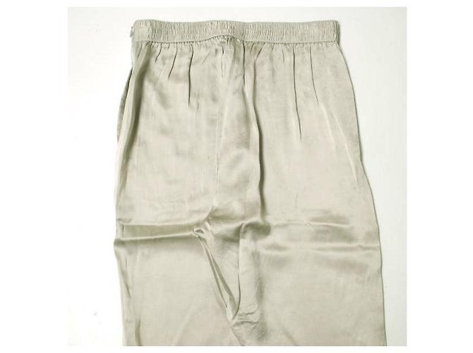 Autre Marque H BEAUTY&YOUTH SILK Easy Pants Castaño Metálico - vista 6