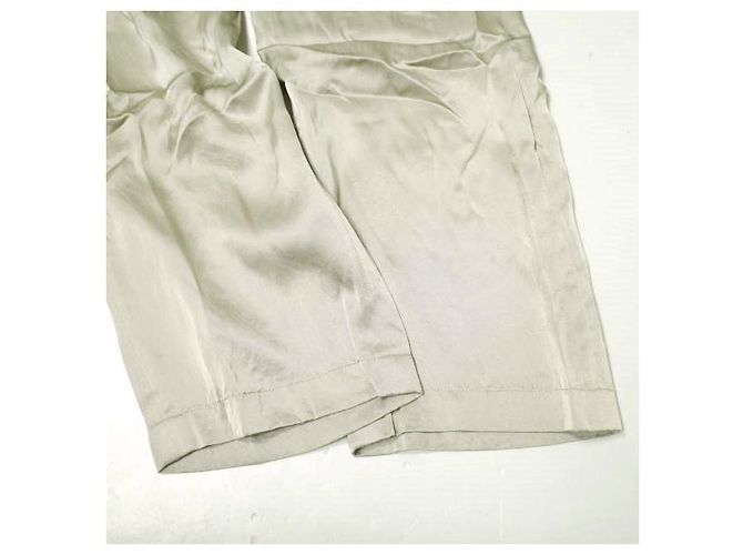 Autre Marque H BEAUTY&YOUTH SILK Easy Pants Castaño Metálico - vista 7