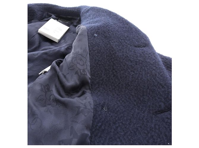 Timeless Abrigo de lana y mohair Chanel Azul Azul marino - vista 11