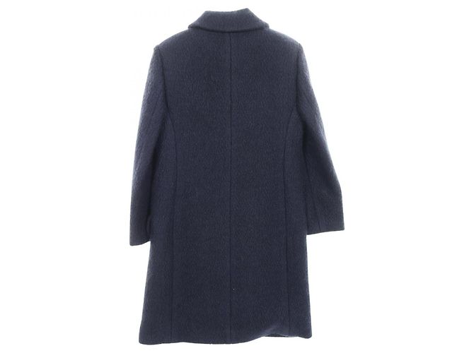 Timeless Abrigo de lana y mohair Chanel Azul Azul marino - vista 4