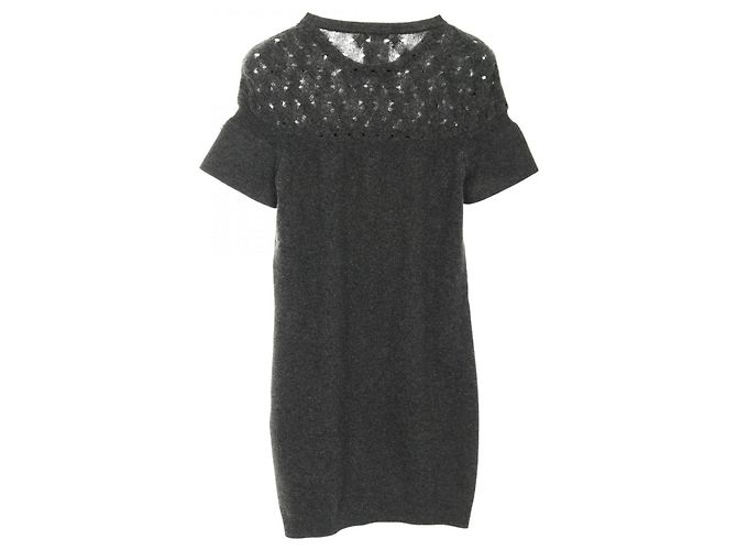 Timeless Chanel Coco Mark Kaschmirstrickkleid Braun - Ansicht 2