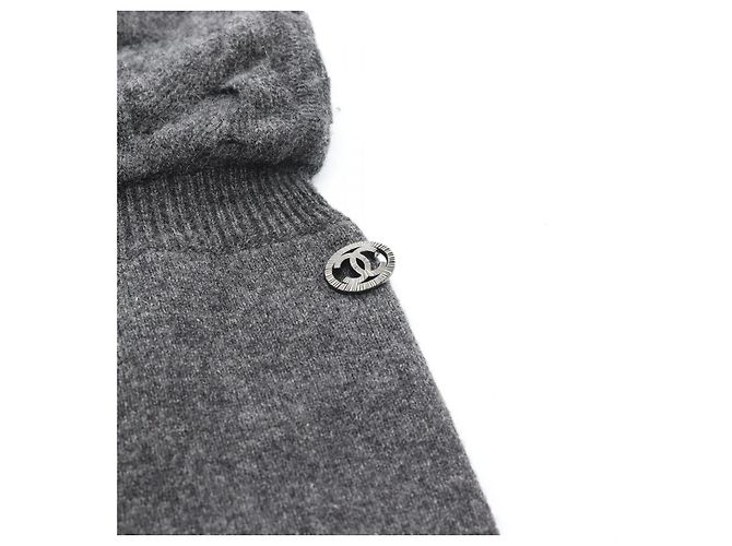 Timeless Chanel Coco Mark Kaschmirstrickkleid Braun - Ansicht 5