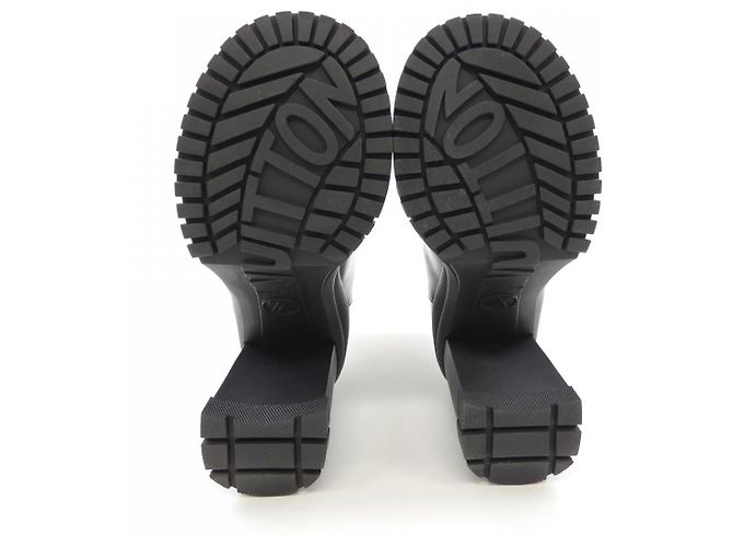 Louis Vuitton Ruby Kalbsleder-Stiefel Schwarz - Ansicht 4