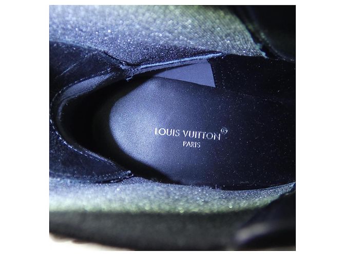 Louis Vuitton Ruby Kalbsleder-Stiefel Schwarz - Ansicht 6