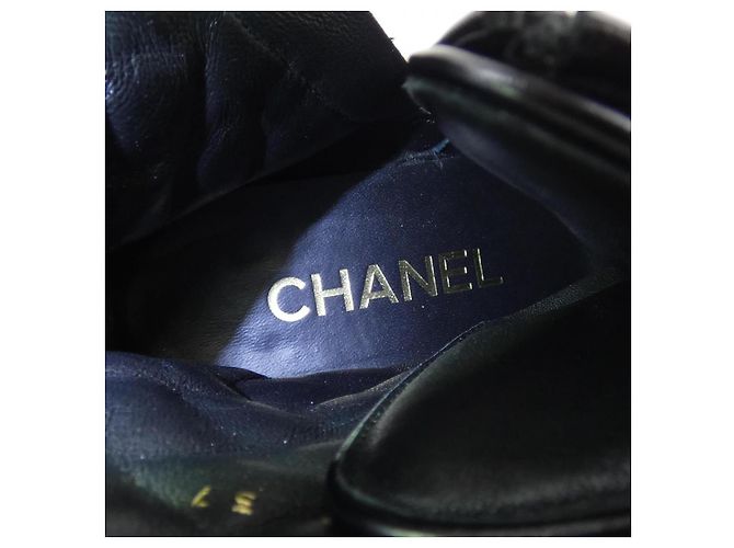 Timeless Stivali in pelle di vitello lucida Chanel Nero - vista 6