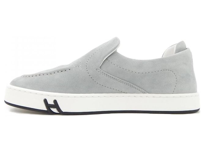 Hermès Sneakers in pelle di capra scamosciata Hermes Marrone - vista 2