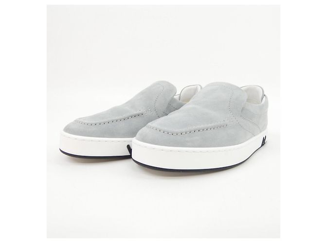 Hermès Sneakers in pelle di capra scamosciata Hermes Marrone - vista 3