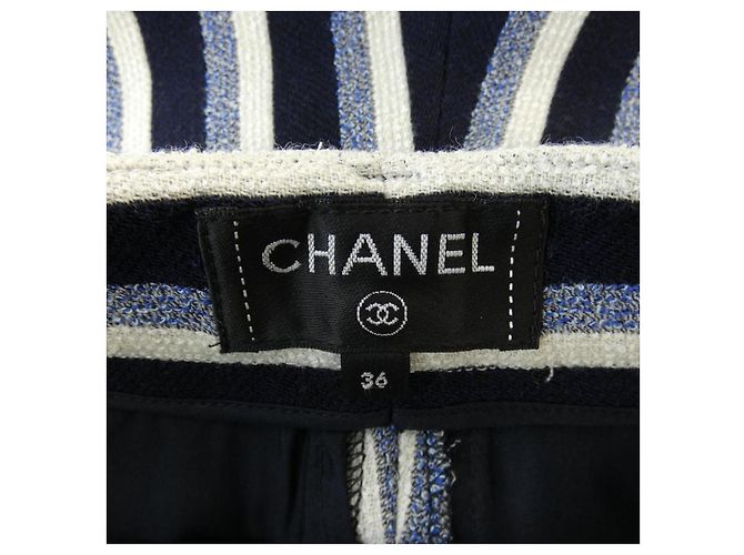 Timeless Pantaloni Chanel Blu - vista 4