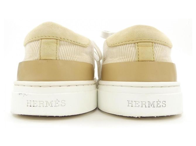 Hermès Hermes Cord-Sneaker Beige - Ansicht 5