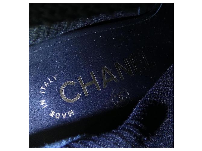Timeless Chanel Lederstiefel Schwarz - Ansicht 6