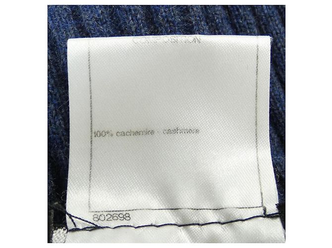 Timeless Chanel P44594K04679 Tejido 100% Cachemira Azul Azul marino - vista 3