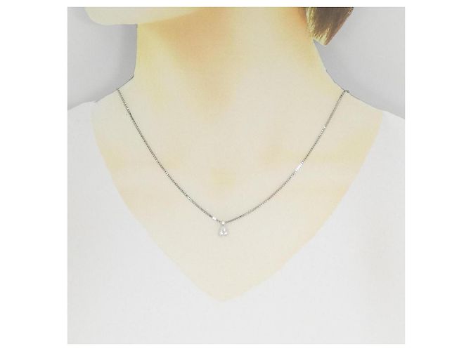 Autre Marque Collana Gstb Platinum Diamond Argento - vista 6