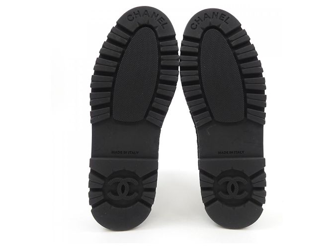 Timeless Botas de couro de bezerro Chanel Branco - vista 4