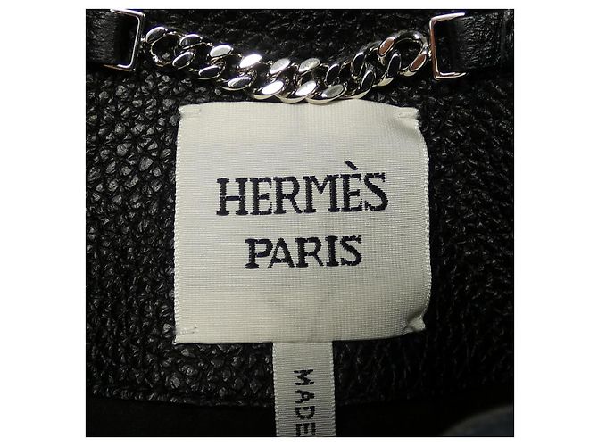 Hermès Giacca in pelle Hermes Nero - vista 4
