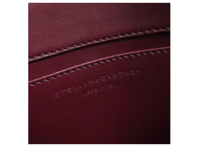 Stella Mc Cartney Borsa a tracolla in tela monogrammata Stella McCartney Marrone Bordò - vista 10