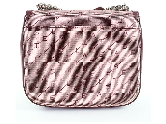 Stella Mc Cartney Borsa a tracolla in tela monogrammata Stella McCartney Marrone Bordò - vista 2