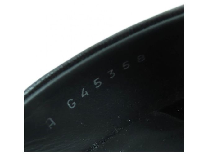 Timeless Sandali Chanel COCO Mark in pelle Nero Argento - vista 11
