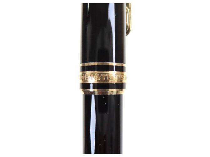 Montblanc Meisterstück 14K Füllfederhalter Schwarz - Ansicht 9